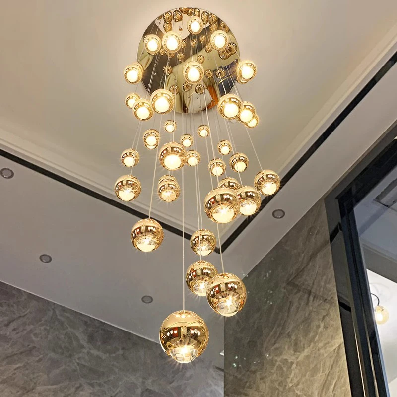 

Nordic home decoration, stair chandelier, living room and dining room Pendant lights, ceiling light, indoor lighting
