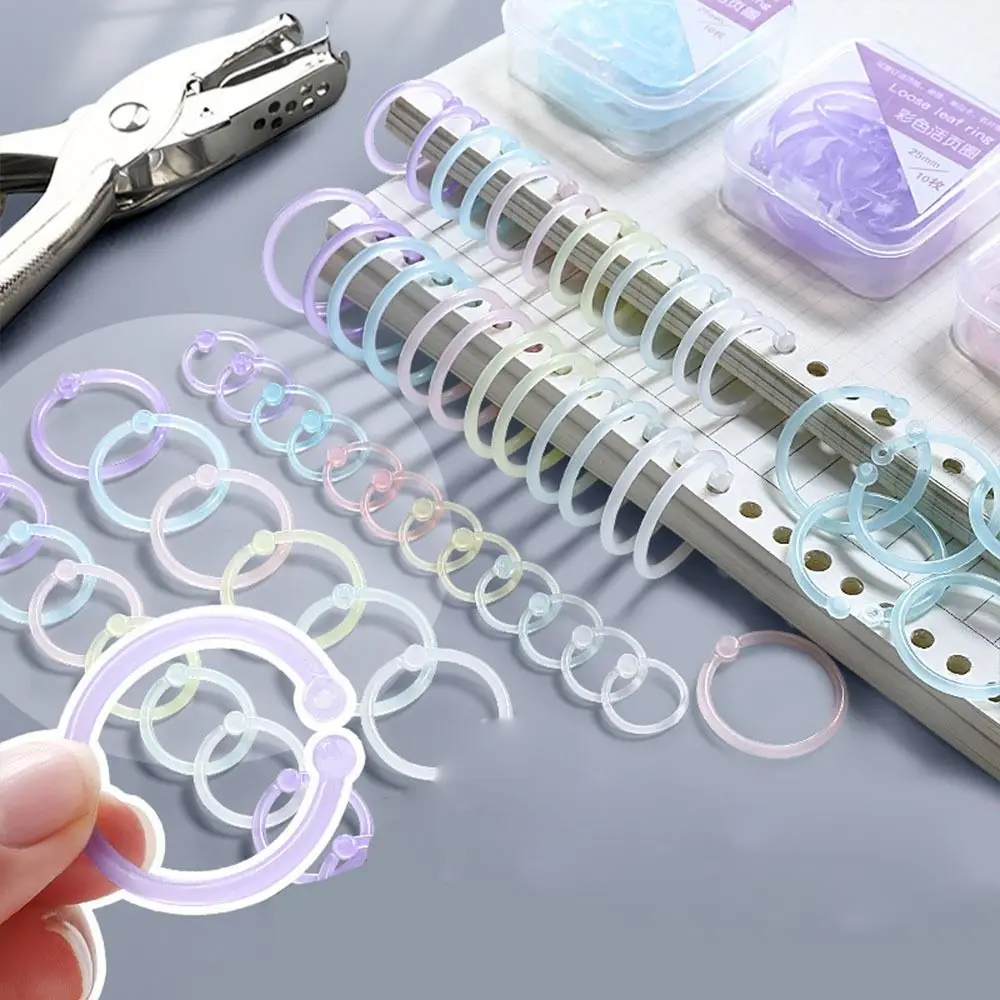 Notebook Scrapbooking School Office Supplies Book Binder Hoops Circle Ring Loose Leaf Ring DIY Binder Ring Paper Binder Ring