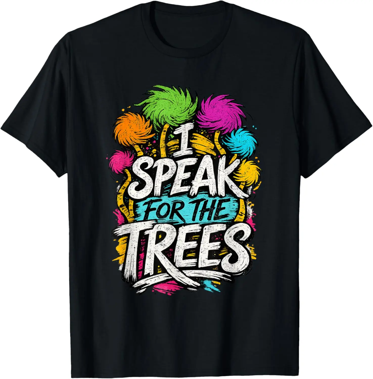 Speak Trees Earth Day Nature Awareness T-Shirt 100% Cotton Trendy Y2K Short-Sleeve Tee – Soft, Quick-Drying, & Moisture-Wicking; Ideal for Sports or Casual Wear; Great Gift for Christmas or Halloween. Environmental.