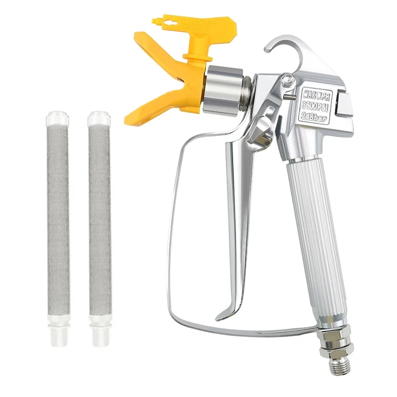 

Airless Spray Gun High Pressure with 517 Tips and tip Guard,2 x Airless Paint Spray Gun Filter