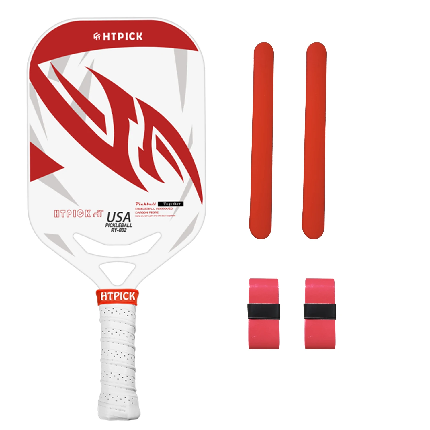 

HTPICK Крытый Pickleball Paddle — T700 Матовое углеродное волокно, термопрессованное управление освещением