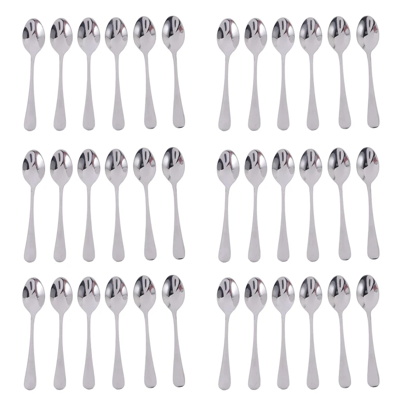 36 Pieces Of Espresso Spoon, 4.7 Inch Stainless Steel Mini Coffee Spoon Dessert Spoon