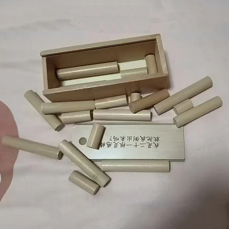 أعواد دعابة الدماغ المستحيلة لغز صندوق لوبان الخشبي ألعاب حل المشكلات للأطفال والأولاد والبنات تحديات منطق اختبار الذكاء