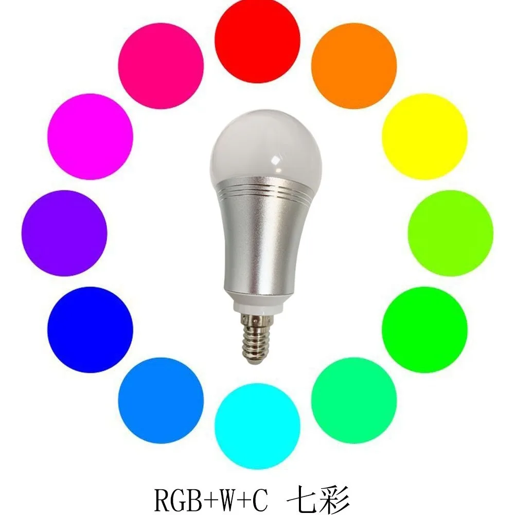 

WiFi bulb E14 interface 10W colorful RGBCW remote control smart bulb