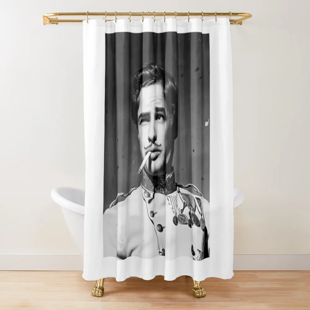 

Marlon Brando Shower Curtain Bathroom Decor Modern Bathroom Accessories Shower Set Waterproof Fabric Shower Curtain