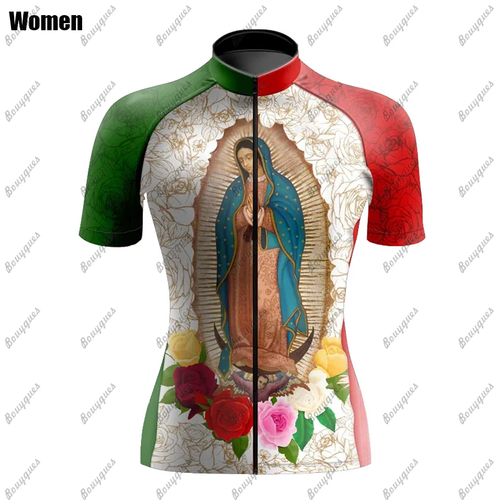 Team Mexico Women Cycling Jersey MTB Maillot Bike Shirt Downhill Jersey High Quality Pro Team Tricota Mountain Bicycle Clothing