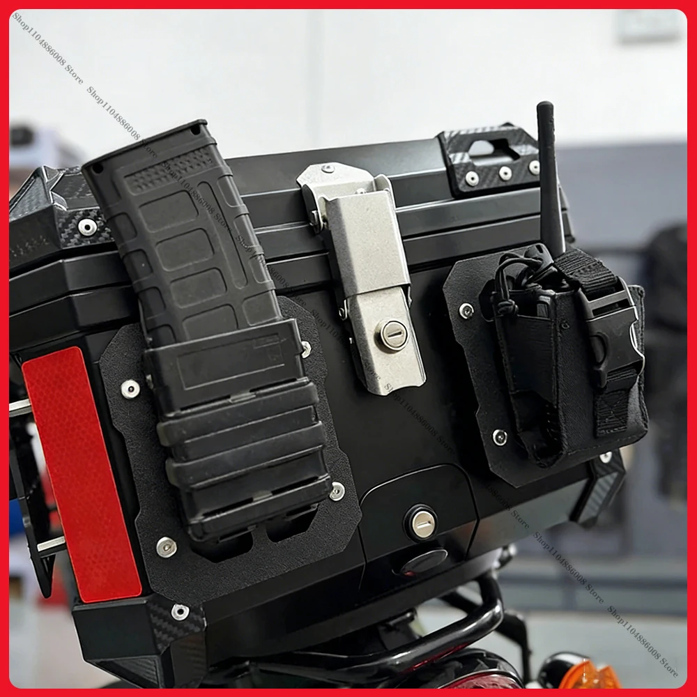 Motorcycle Trunk Split Molle Panel For Modular Storage Waterproof Aluminum alloy Tactical Universal Side Box Organizer