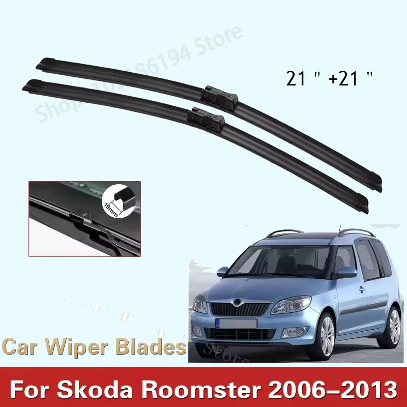 

Wiper Front Wiper Blades Set For Skoda Roomster 2006-2013 2007 2008 2009 2010 Windshield Windscreen Front Rear 21"+21"