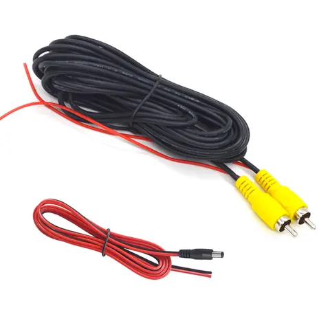 QXNY RCA 6M/10M/15M/20M Videokabel für Rückfahrkamera Universal Wire Connecting Reverse Camera Multimedia Monitor Universal
