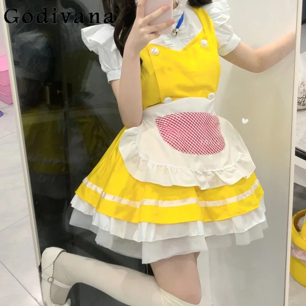 

Lolita Kawaii Dress Cosplay Japanese Anime Costume Sweet Princess Sexy Cos Maid Pussy Dress