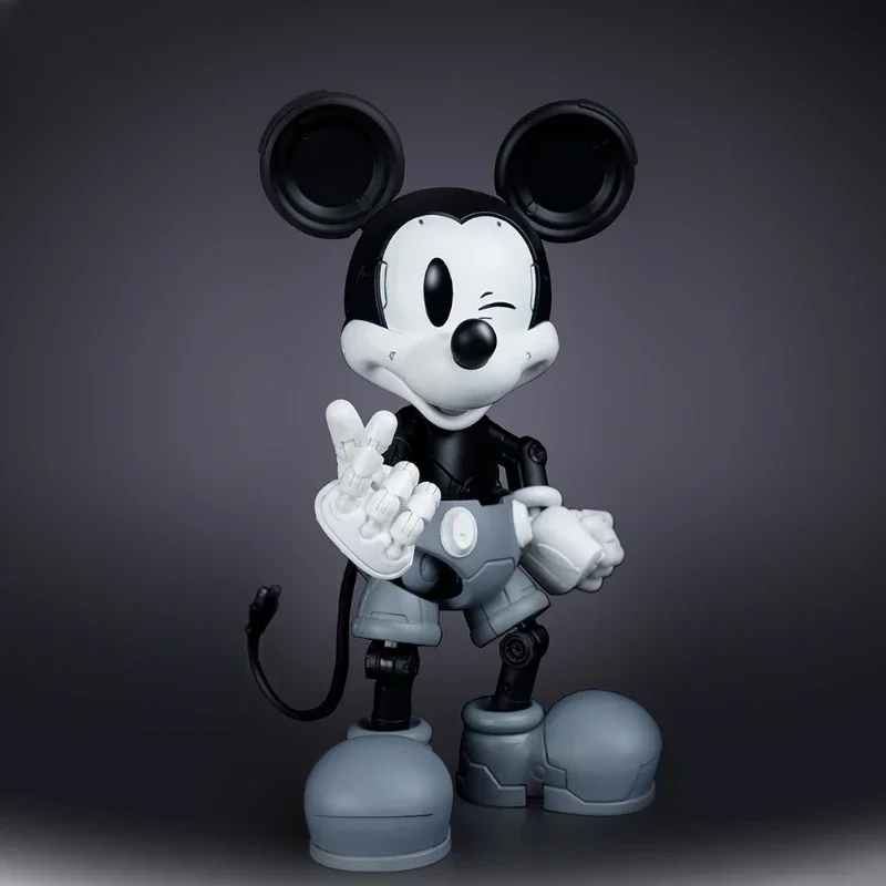 17cm Disney Black White Colorful Mickey Mouse Anime Action Figure Desktop Model Collection Garage Kit Birthday Christmas Gift