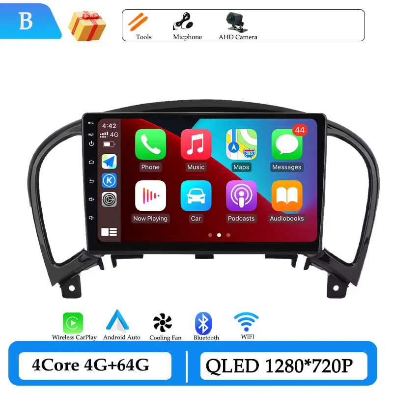 Wireless CarPlay Android 15 for Nissan Juke 2011 - 2016 Car Radio Video Audio Multimedia Player DSP Stereo GPS Navigation WiFi image 3