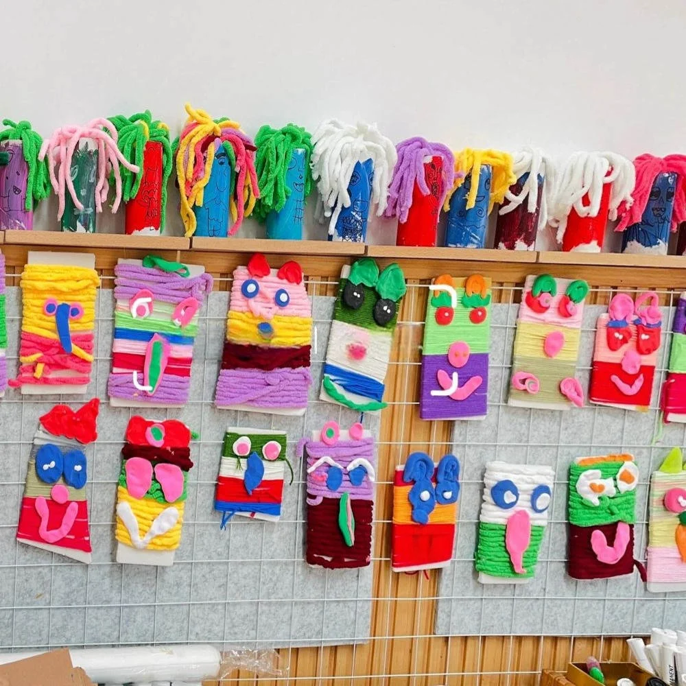

Настенные украшения из пряжи ручной работы для детского сада, художественные и Crt материалы, объемная пряжа, подвесные украшения Country Sle