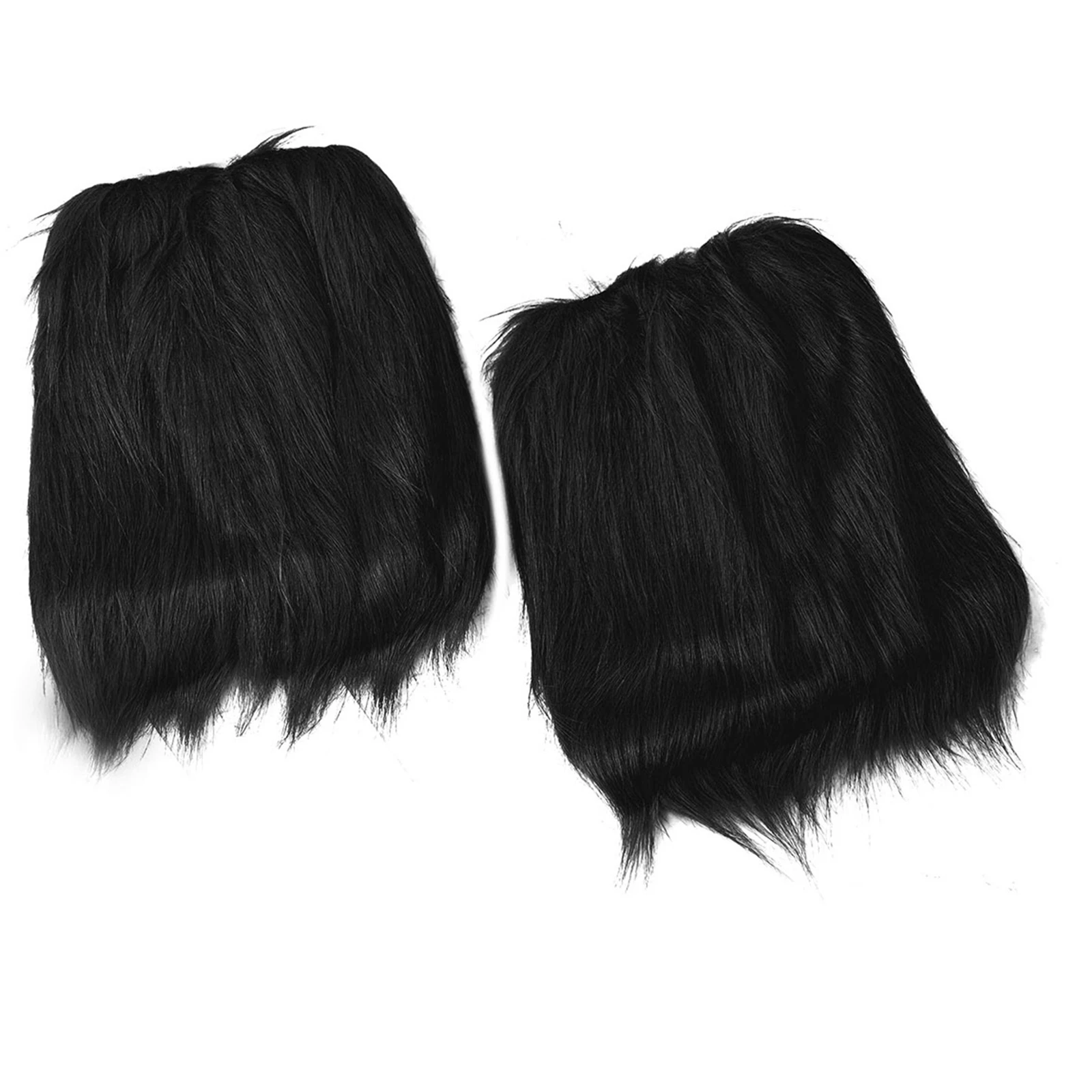 Children Girls Winter Warm Faux Fur Furry Leg Warmers Boot Cuffs Covers Soft Plush Fuzzy Long Boots Sleeves for Christmas Party
