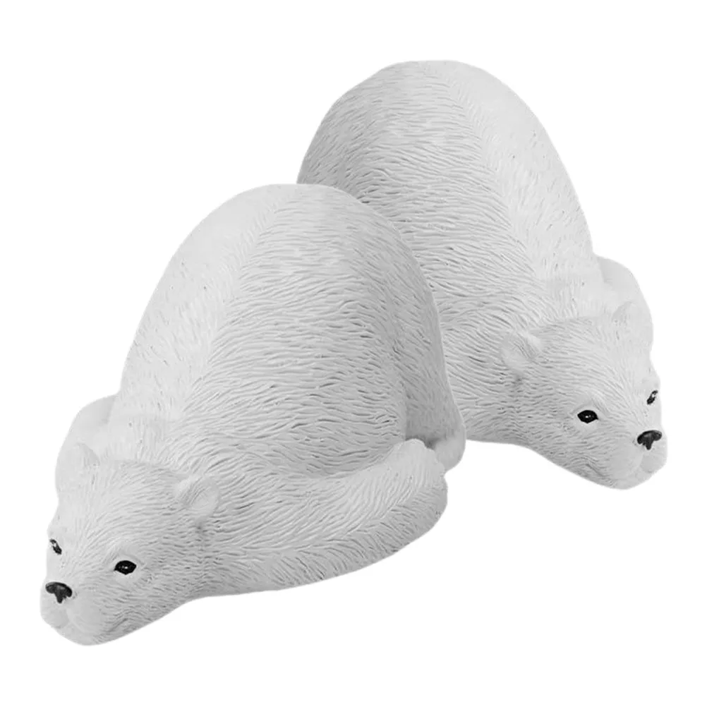 

2pcs Waterproof Bolt Cap Toilet Covers Decorative Replacement Polar Bears Shaped Universal Fit Bathroom Supplies Toilet Parts