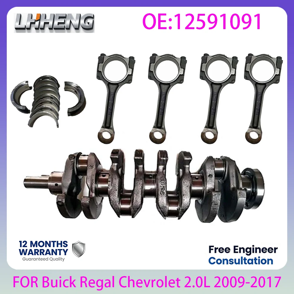 

LTD LAF Engine Crankshaft Connecting Rod Main Bearing Set OE 12654957 For Buick Regal Chevrolet Malibu 2.0L 2.0 L T L4 GAS 09-17