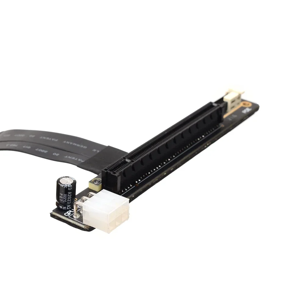 Imagem -06 - Nvme para Pci Express X16 Cabo de Extensão 4p 6pin Alimentação Pci-e 16x para M.2 m Key Riser Card Ssd Gpu para pc Desktop Placa Gráfica M.2