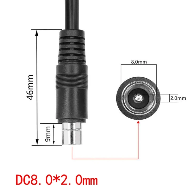 High Efficiency 6.2m Solar Panel Charging Cable With Reinforced DC8020 Connector 83CF