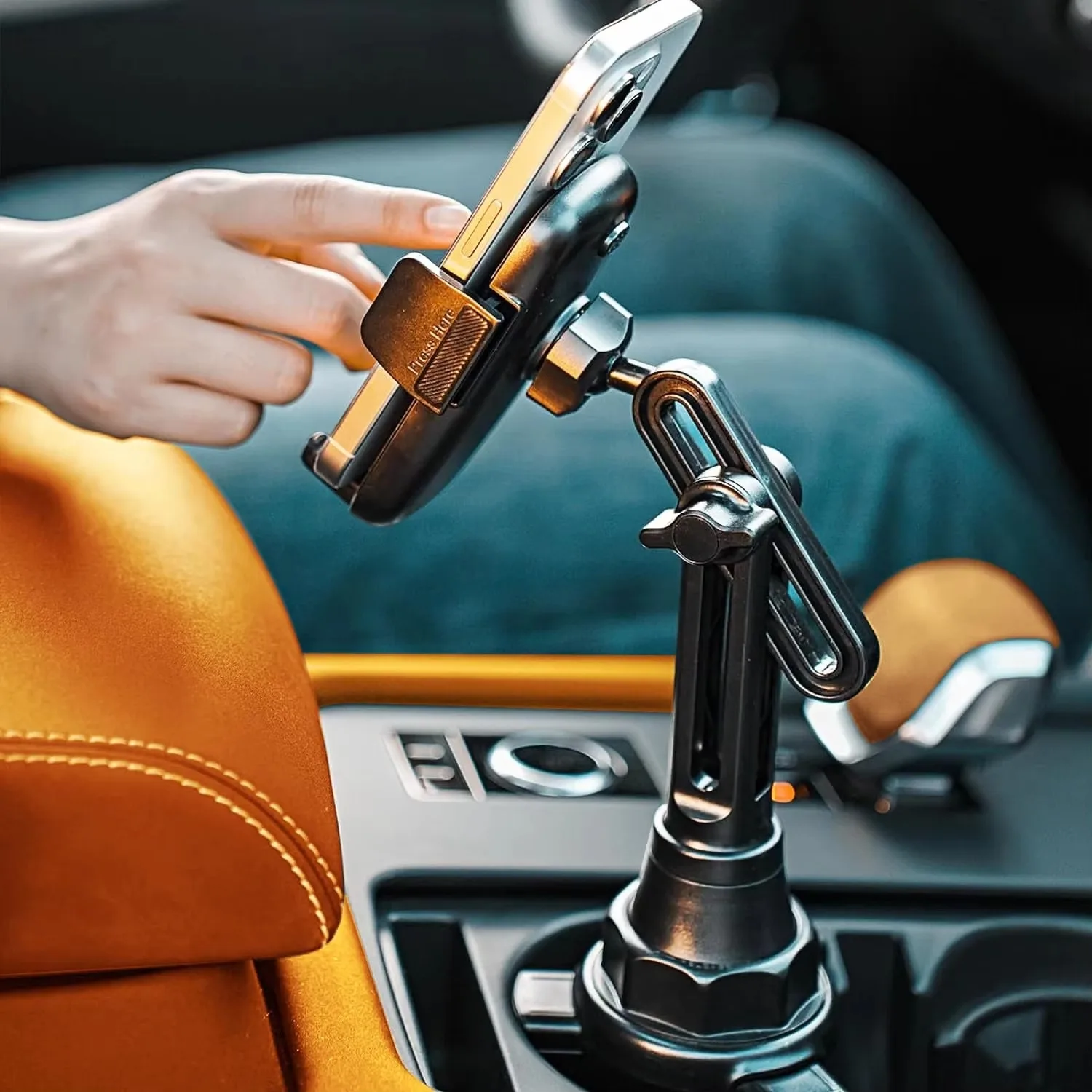 

LISEN 2025 New Cup Holder Phone Mount Adjustable Car Truck Cell Phone Holder Accessories Fits iPhone Samsung Google All Phones