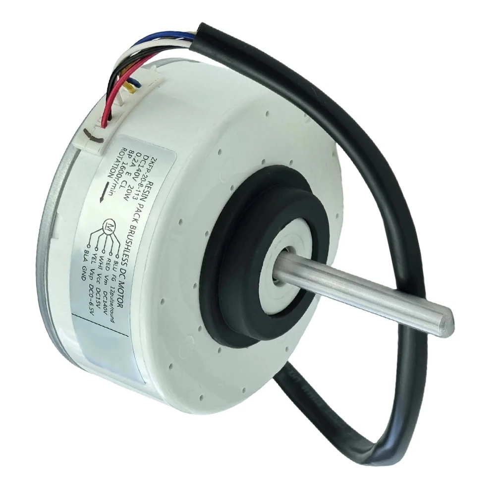 For Midea-Compatible Brushless DC Motor ZKFP 20 8 113 for Indoor Air Conditioner Fan Assembly DC 140V 20W 8-Pole 1600 RPM Motor