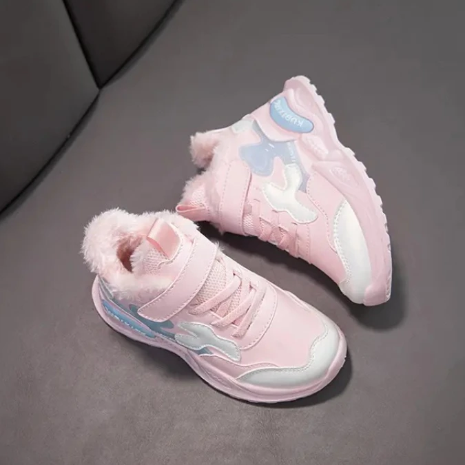 

Boys Casual Shoes Winter Warm Fur Children Shoes Kids Shoes Cotton Boots for Kids in Snow Outdoor kids sneakers