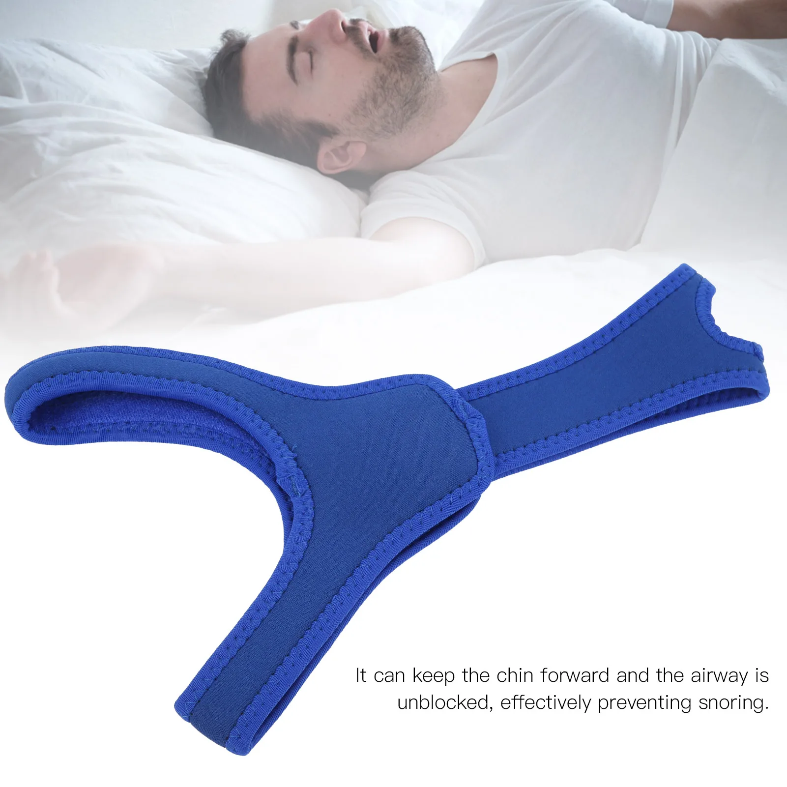 Chin Strap Detachable Jaw Support Belt Adjustable Breathable Comfortable For Women For Sleep Aid Solution For Men