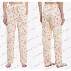 2024 New Pompompurin Sweets Girls Pajama Pants Long Sleeved Cartoon Print Pajama Pants For Kids/ Adults Sleepwear