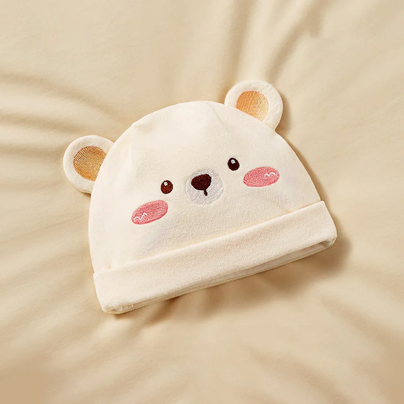 AIBEDILA Soft Skin-Friendly Baby Beanie Hats Breathable Stretchable Newborn Infant Skull Caps for Baby Boys Girls Comfy 6-12M