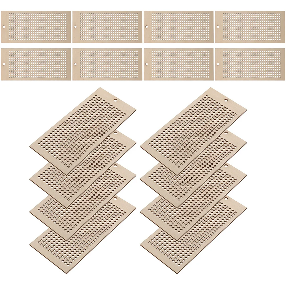 

16 Wooden Bookmarks DIY Craft Kits for Students with Pre Holes Design Cross Stitch Embroidery Blank Wood Supplies