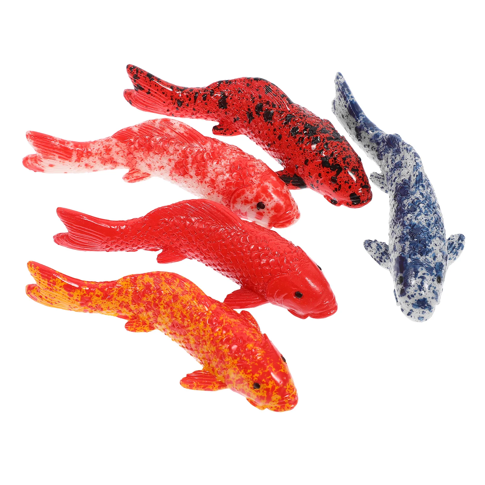 

5Pcs Luminous Resin Koi Decor Compact Fish Figure Aquarium Decor Lovely Goldfish Decoration Floating Fish Aquarium Supply