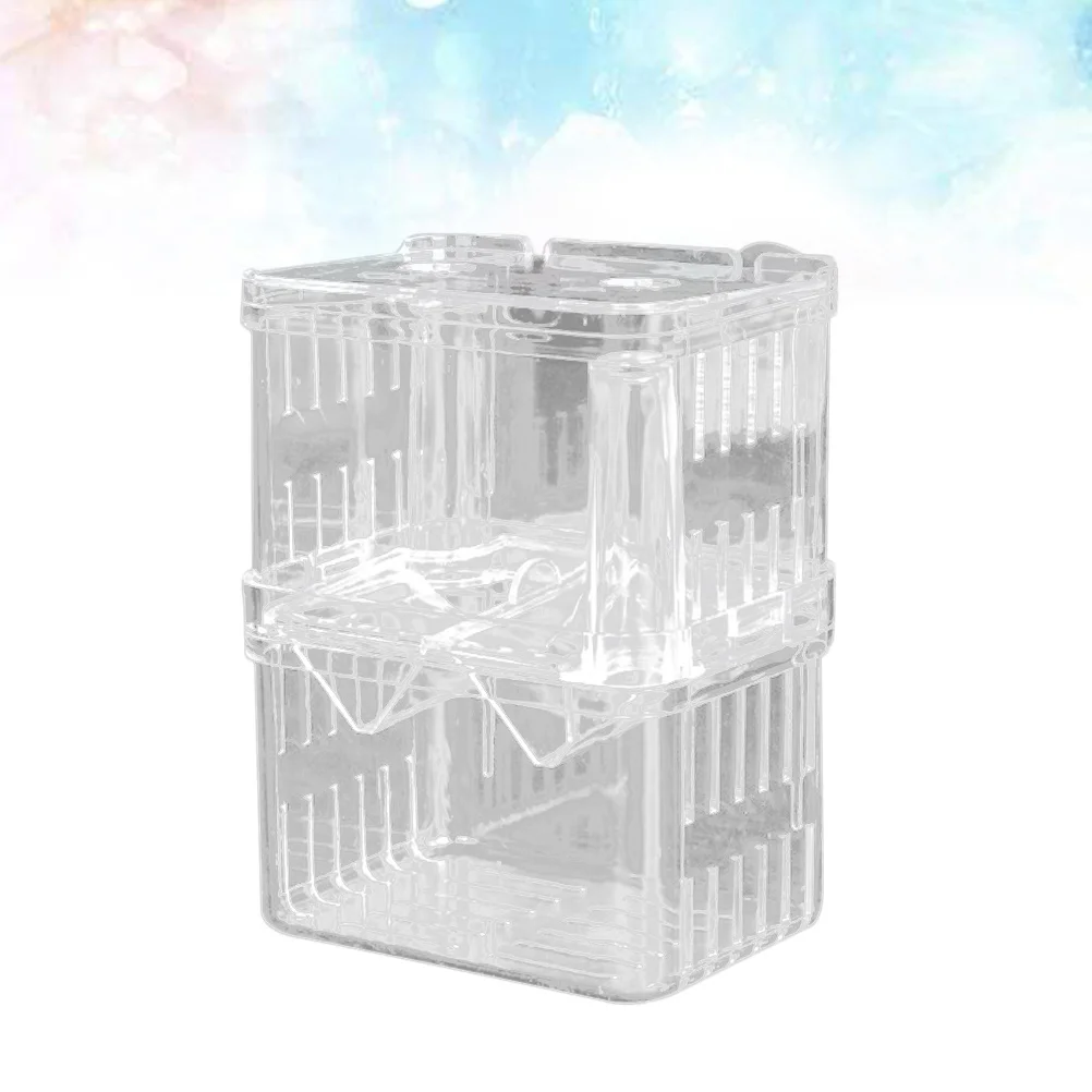 

Fish Breeding Box Transparent Aquarium Hatchery Incubator Isolation Safe Fish Fry Breeder Tank Prevent Jumping Out