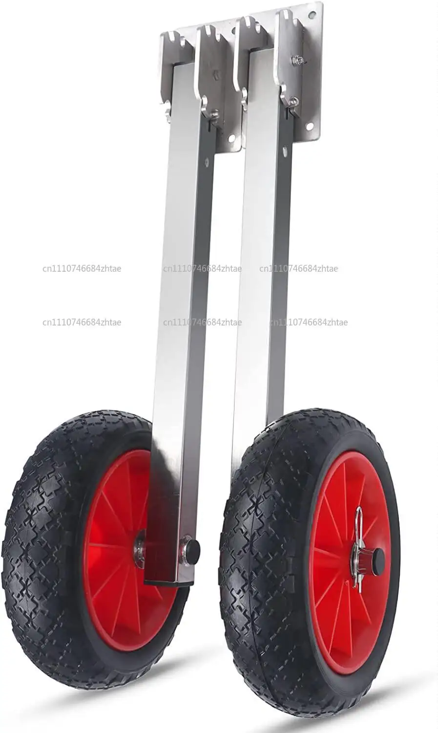 Moving Tool 2Pcs Inflatable Boat Launching Wheel Weight Load Capacity Aluminum Frame Rubber Tire Ship
