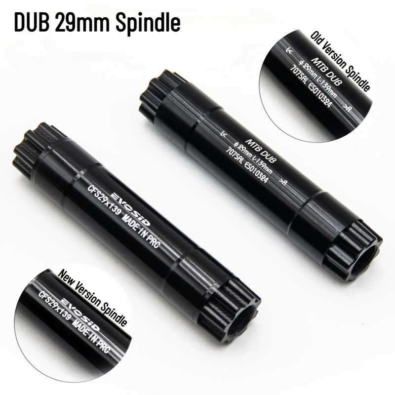 EVOSID DUB 29mm Spindle 122/130/139/145mm CNC Machining Aluminum Alloy Compatible with EVOSID Crankset New and Old Versions