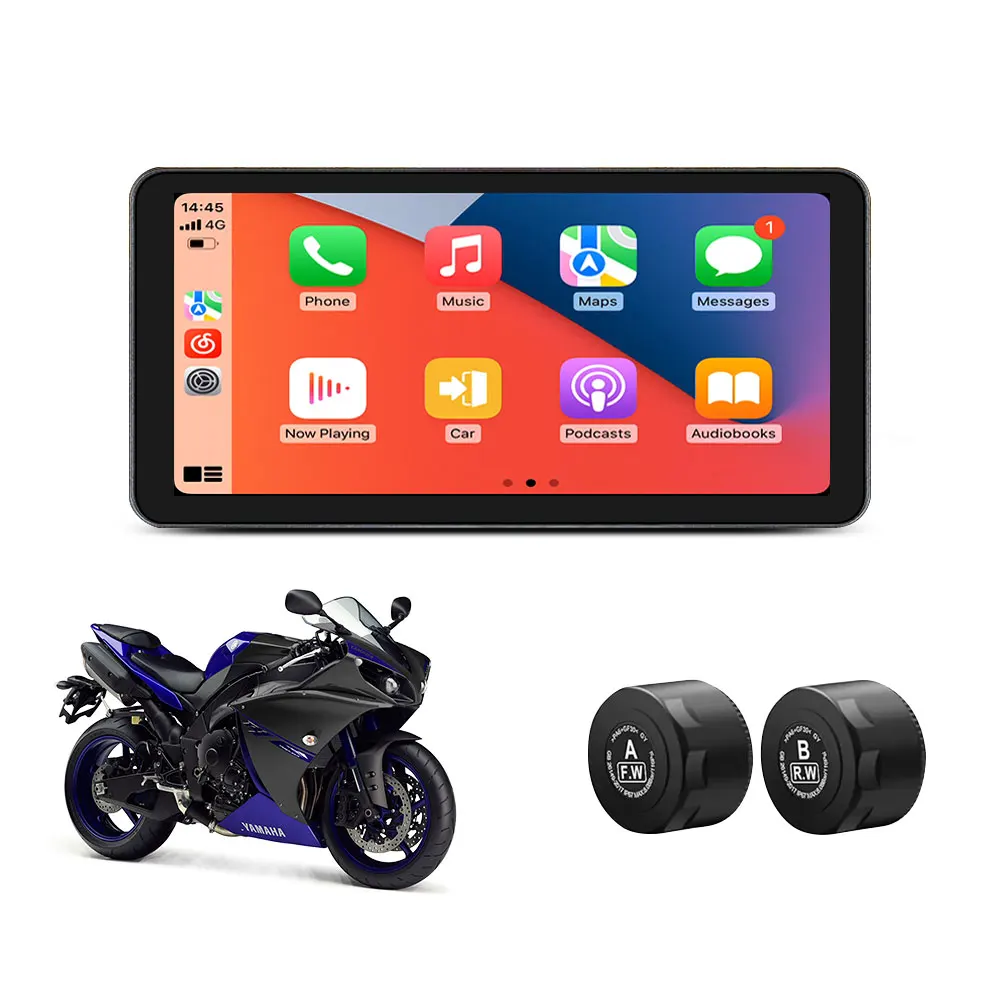 Linux System Motorcycle Carplay IPX7 Waterproof 6.3 Touch Screen Gps Motorcycle Navigation Factory