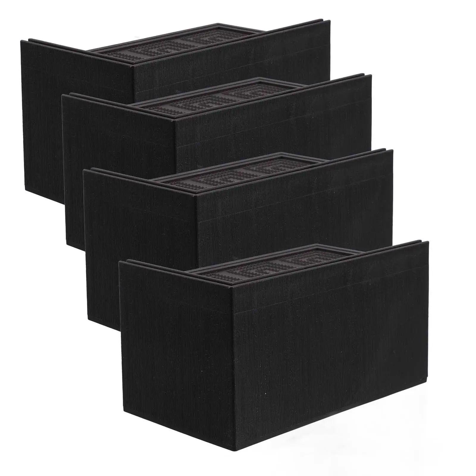 

Комплект из 4 резиновых накладок-выравнивателей для мебели: для твердых полов, подставок для кроватей, ножек диванов, шкафов, столов. Нескользящие, обеспечивающие устойчивость.