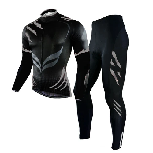Imagen 2 del producto Equipo de ciclismo Jersey de ciclismo para hombre Conjunto de manga larga Ropa de bicicleta MTB Tenue Velo Homme Ropa de bicicleta