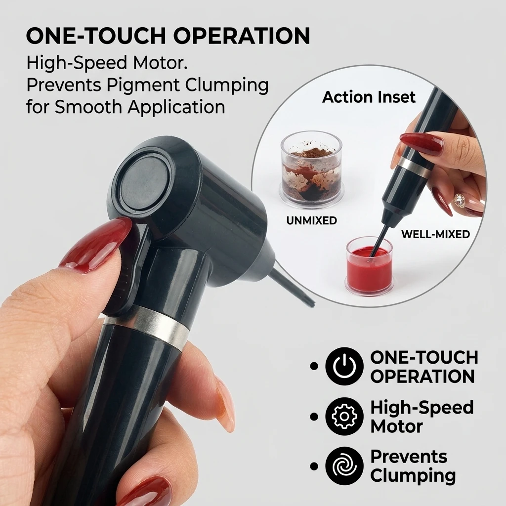 Tattoo Ink Mixer Machine Professional Electric Pigment Stirrer for Permanent Makeup Microblading DIY Coloring Tools
