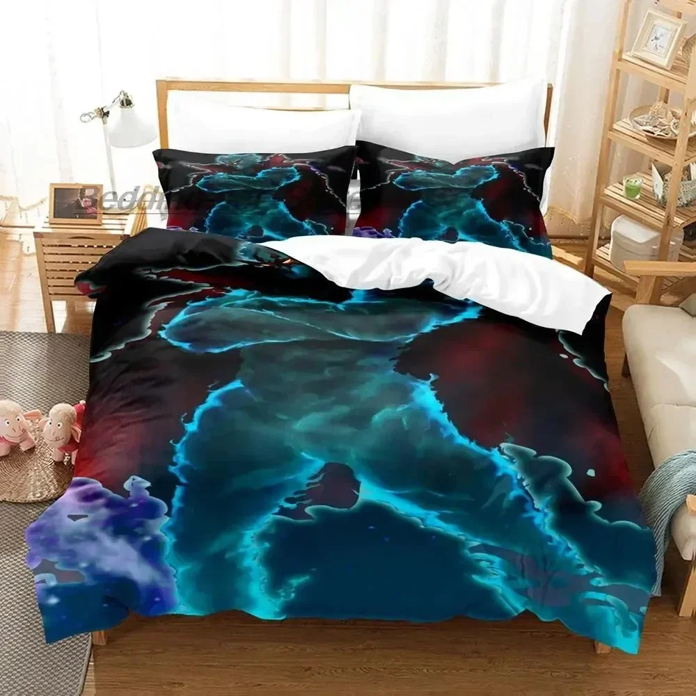 New Tengen Toppa Gurren Lagann Bedding Set Single Twin Full Queen King Size Bed Set Aldult Kid Bedroom 3D Anime Bed Sheet Set
