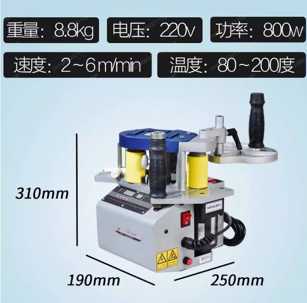 BR500  Portable Manual Curve Woodworking Edge Banding Machine Bander Edgebanders