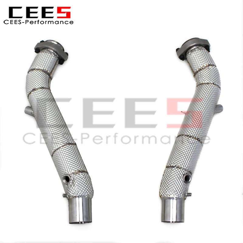 

cees Exhaust Downpipe for Ferrari 360/F360 3.6 2003-2005 Stainless Steel Free Flow Down pipe Exhaust Pipe
