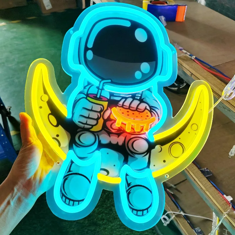 LED neon light luminous characters creative modeling night light, decorative signs