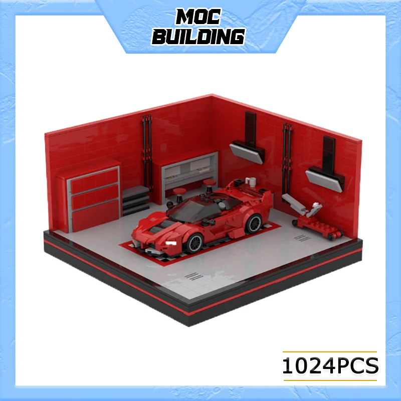 

MOC Building Block Collector Classic Speed Sports Car Display Stage Model Technology Bricks DIY Assembled Toys Holiday Gifts