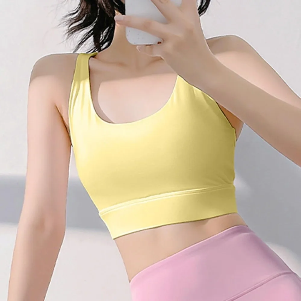 

Fashionable Beauty Back Sports Bra Slim Shockproof Yoga Underwear Breathable Anti Sagging Training Fitness Bra Girls