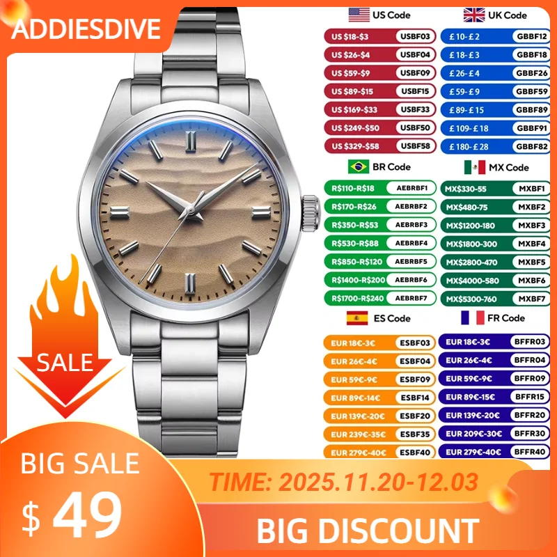 addiesdive-simple-sand-dial-quartz-watch-bubble-mirror-pot-cover-glass-stainless-steel-classic-ad2030-without-logo-36mm-watches