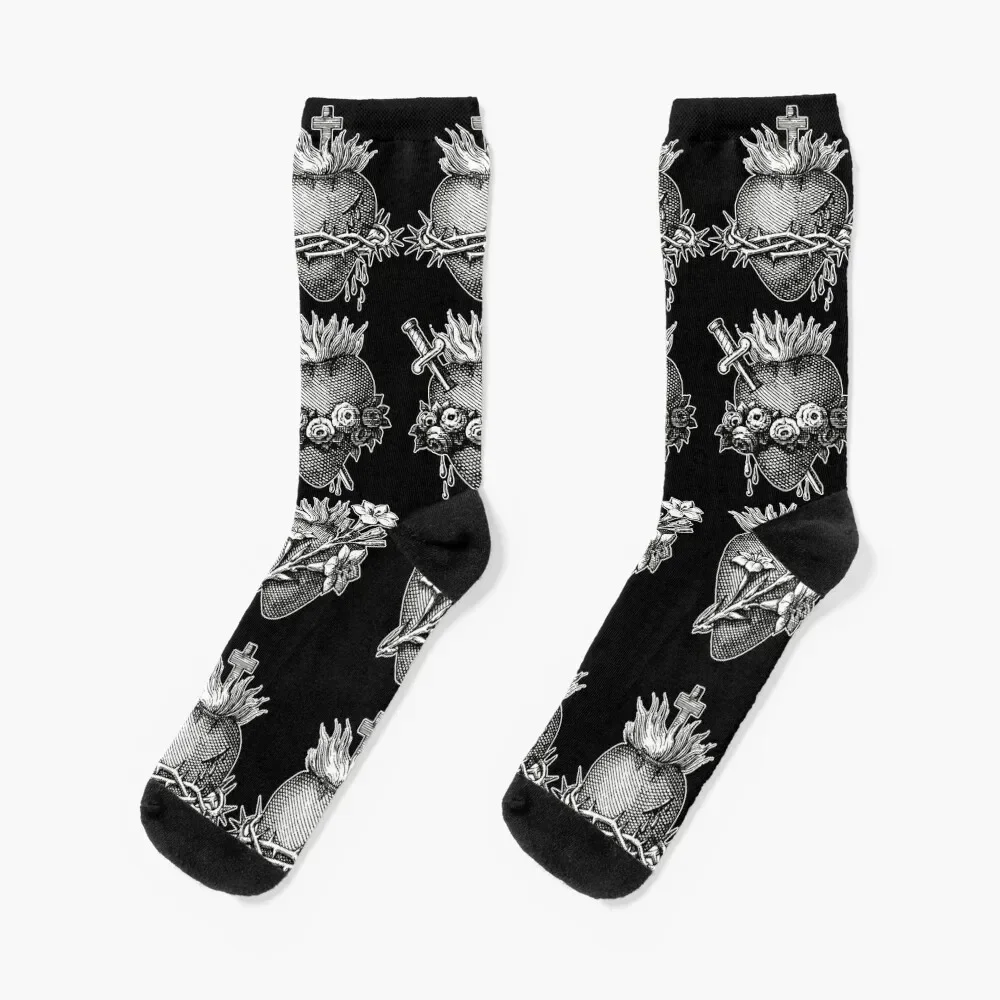 

Sacred Hearts of the Holy Family Socks Stockings man moving stockings christmas gifts fashionable Men's Socks Women's