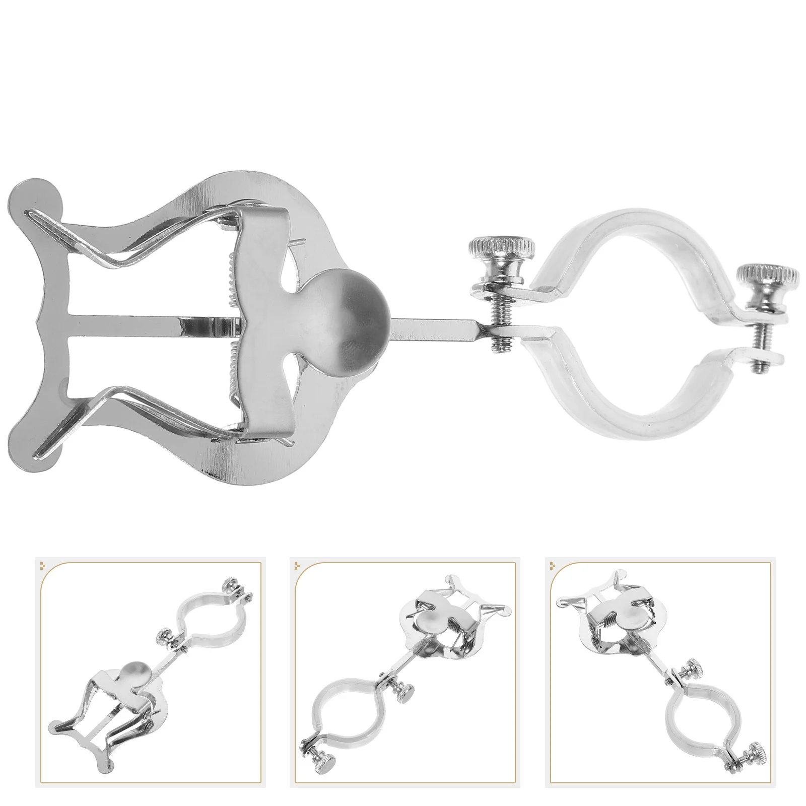 Supporto per clip per spartiti a lira per clarinetto in metallo Clip per morsetto per spartiti per strumenti in metallo robusto e portatile per la lettura dei punteggi del clarinetto