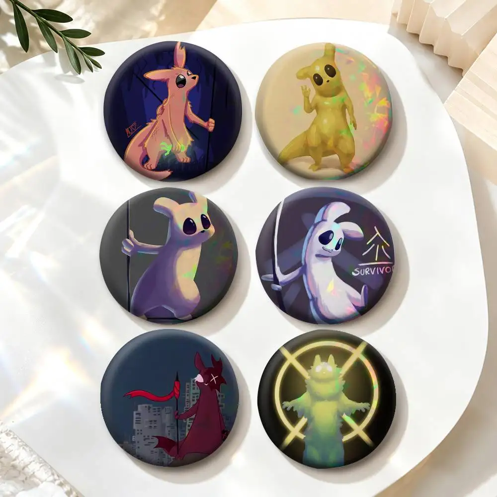 Hunter S-Survivor Monk Rain World  Badges Creative Tinplate Button PinsBrooch Badge Clothes Backpack
