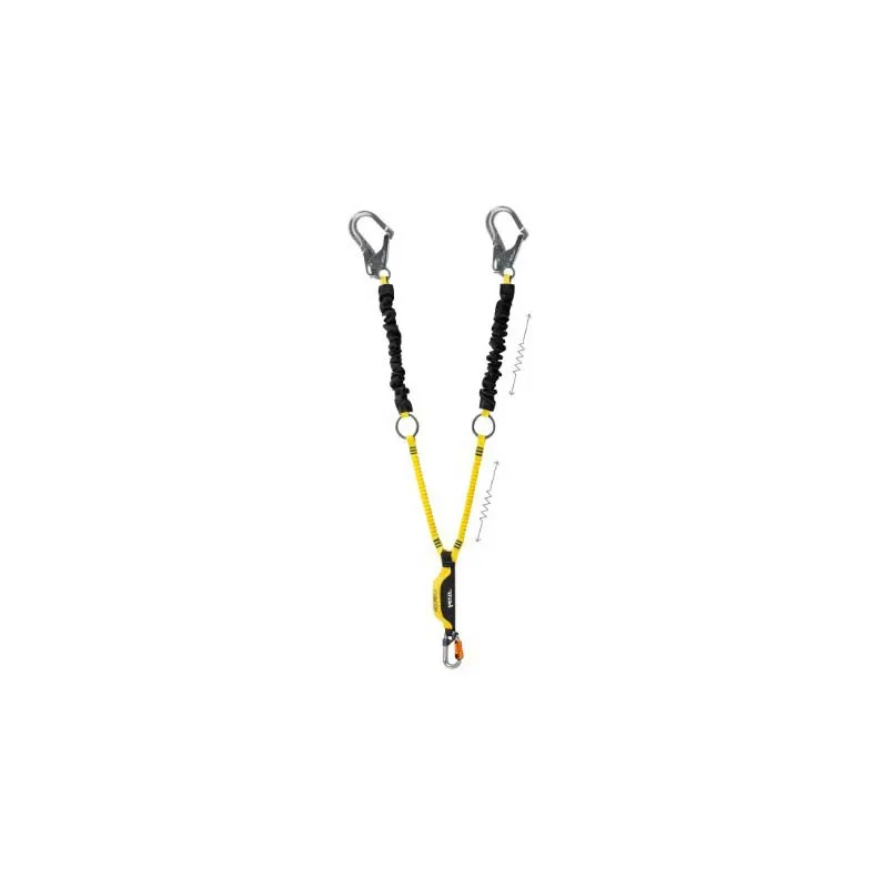 reverse snap connection ring plus built-in potential energy absorber double cable