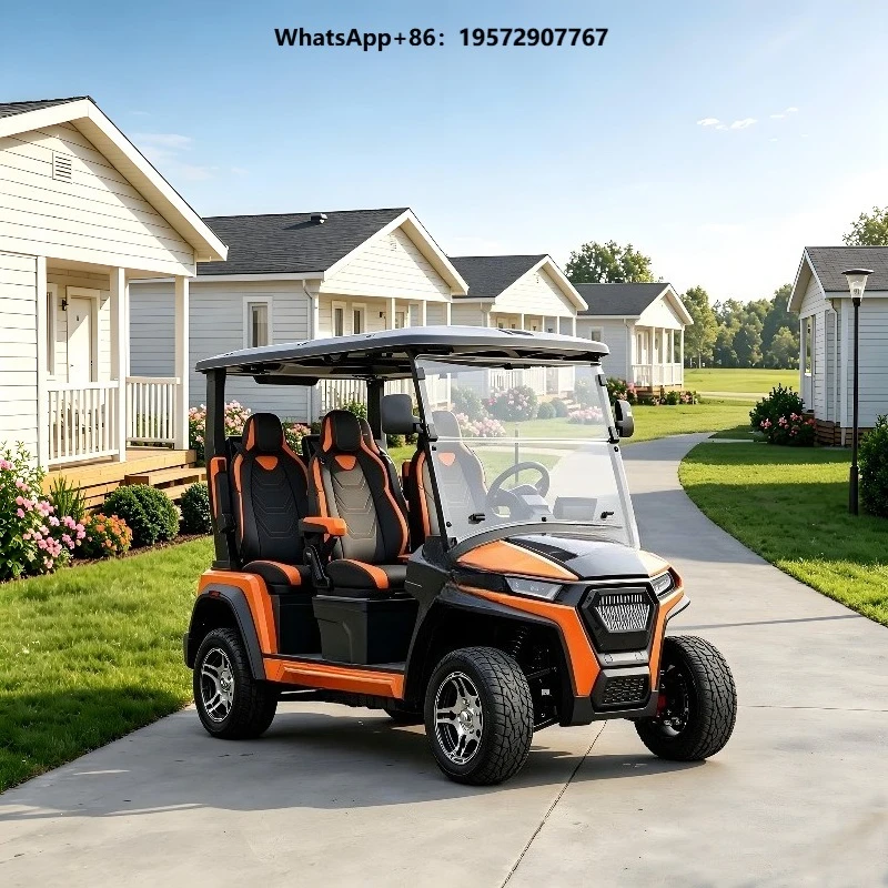 4-Seater  Off-Road Electric Golf Cart 72V Independent Suspension 4-Wheel Disc Brake Custom 4X4 Buggy Resort Golf Course