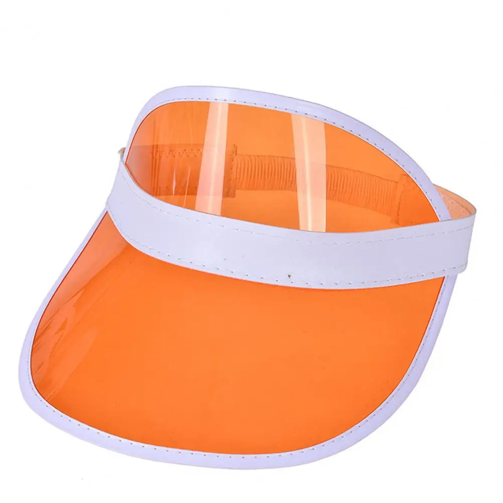 Transparent Visor Hats UV proof Sweat Absorb Beach Cap Outdoor Supplies Sun Beach Visor Cap For Picnic